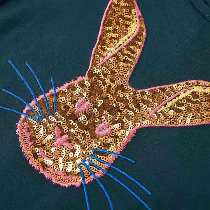 Produktbild VidaXL Kinder-Langarmshirt Dunkelgrün 104,Material: 95 (104)