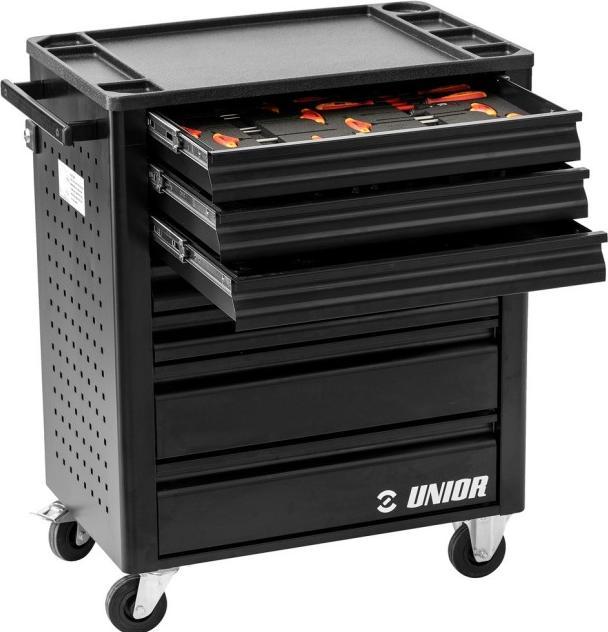 Actual product image Unior 1600N1-US Professional tool trolley for mechanics, 7 drawers 364x564mm, 1 drawer 383x564mm