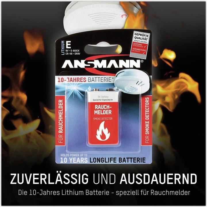 Actual product image Ansmann E-block (1 pcs., 9V Block, 1100 mAh)