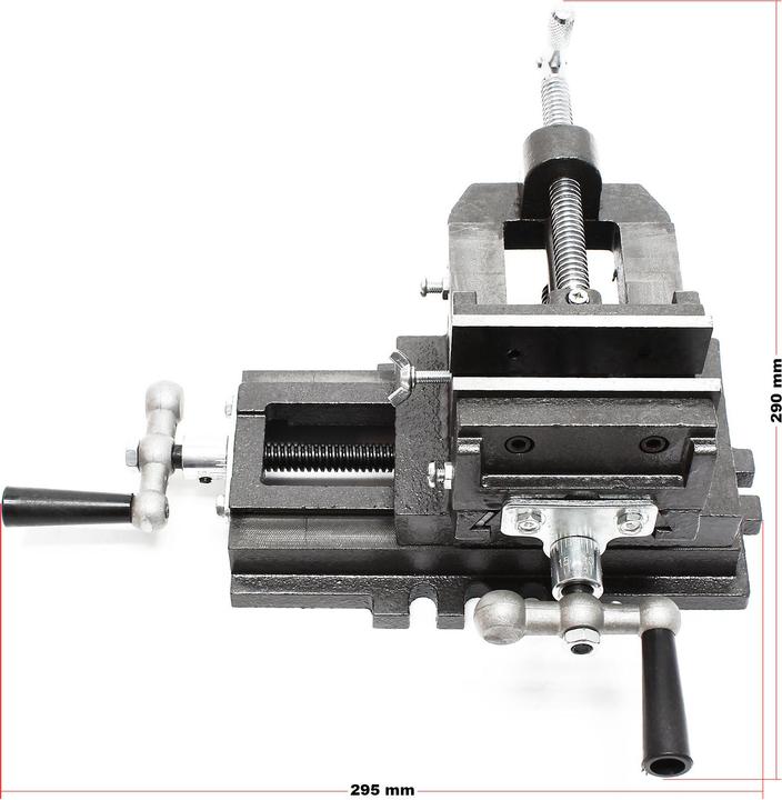 Image du produit Wiltec Étau de fraisage 2 Axes 75 mm Perceuse à tarauder Table croisé Établi Étau machine Outil Atelier (75 mm)