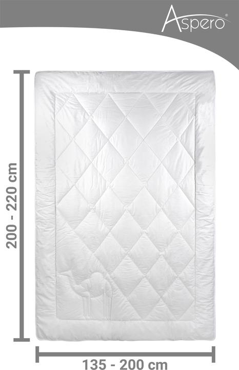 Immagine prodotto Aspero Piumino in pelo di cammello RENNES (2300 g, 155 x 220 cm)