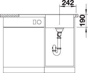 Actual product image Blanco Zenar 45 S-F (49.80 cm, 84.75 cm)