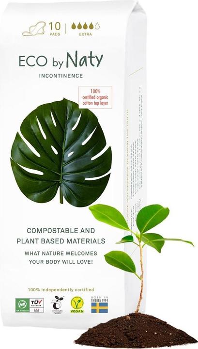 Immagine prodotto Naty Incontinenza biologica Extra 10 pezzi (1 x, Grande)