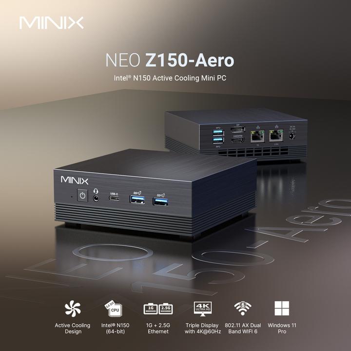 Immagine prodotto Minix NEO Z150-Aero 512 GB (Intel N150, 16.38 GB, 64 GB)