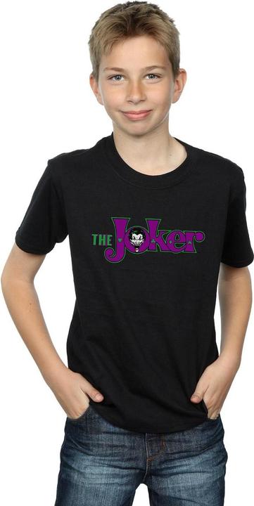 Actual product image Boys The Joker Text Logo T-Shirt (152, 158)