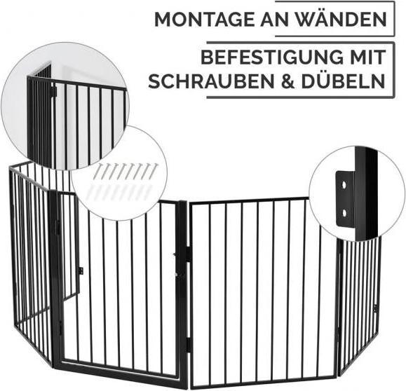 Produktbild Juskys Kaminschutzgitter 300 x 76 cm klappbar