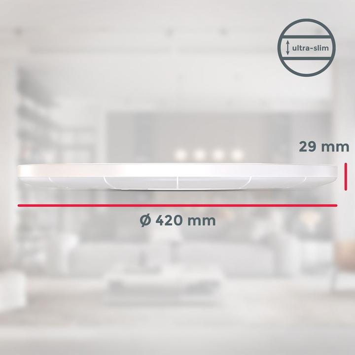 Produktbild B.K.Licht Ultraflaches LED Panel mit LED Backlight,weiss, 1xLED/22W (3000 lm)