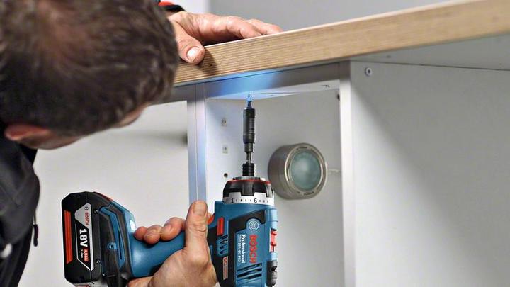 Actual product image Bosch Professional GSR 18 V-EC FC2, 2 x 5.0Ah battery, incl. L-Boxx + SDS set (Rechargeable battery operated)