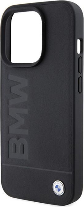 Image du produit BMW BMHMP15LSLLBK iPhone 15 Pro 6.1" czarny/black MagSafe Leather Hot Stamp (Apple iPhone 15 Pro)