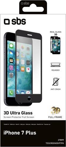 Immagine prodotto SBS Protettore di schermo 3D per iPhone 8 Plus / 7 Plus / 6s Plus / 6 Plus (1 Pezzo/i, Apple iPhone 8 Plus, Apple iPhone 7 Plus)