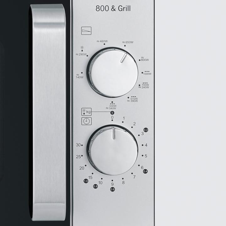 Actual product image Severin MW 7768 Microwave black/stainless steel 800W grill function, without turntable (20 l)