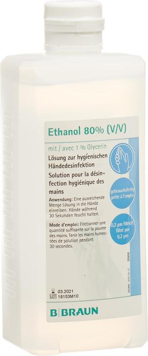 Braun Ethanol 80% Glycerin 1% (500 ml)