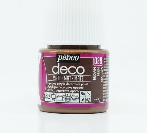 Immagine prodotto Pebeo Deco Colore acrilica opaco (Marrone, 45 ml)