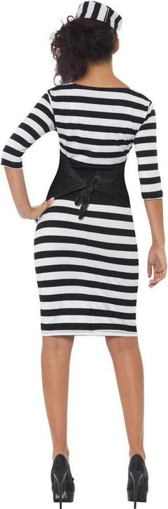 Actual product image Smiffys Womens/Ladies Classy Convict Costume Set (M)