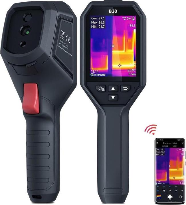 Actual product image Hikmicro HM-TP52-3AQF/W-B21L Thermal imaging camera -20 to 550°C 25Hz WiFi