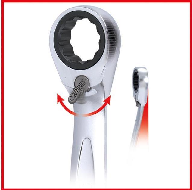 Produktbild KS Tools GEARplus Ratschenringmaulschlüssel umschaltbar (41 mm)
