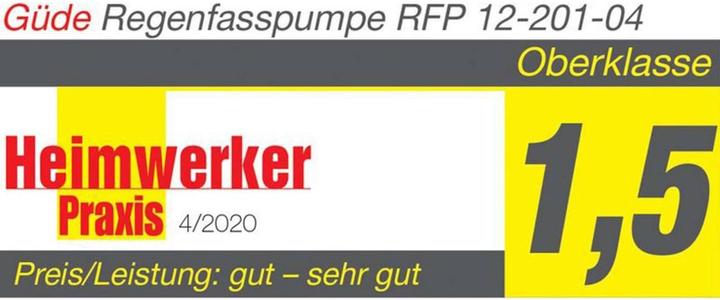Image du produit Güde Pompe pour tonneaux de pluie RFP 12-201-04 (Pompe à baril de pluie)