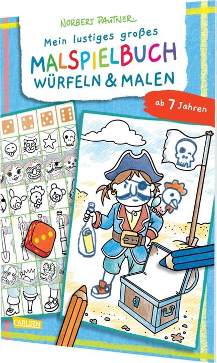 Produktbild Mein lustiges grosses Malspielbuch: Würfeln & Malen (ab 7 Jahren)