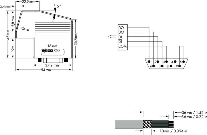 Actual product image Wago Fieldbus connector Off INTERBUS