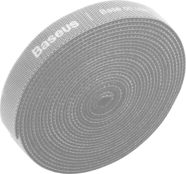 Immagine prodotto Baseus Cinghie in velcro a cerchio arcobaleno da 3 m, grigio (Foro cavo, 300 cm)