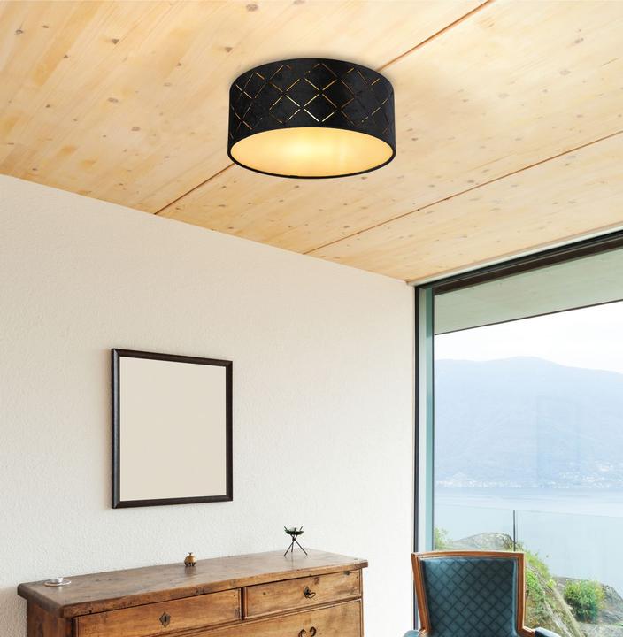 Actual product image Globo Ceiling lamp Sunna black 1xE27 LED (E27)