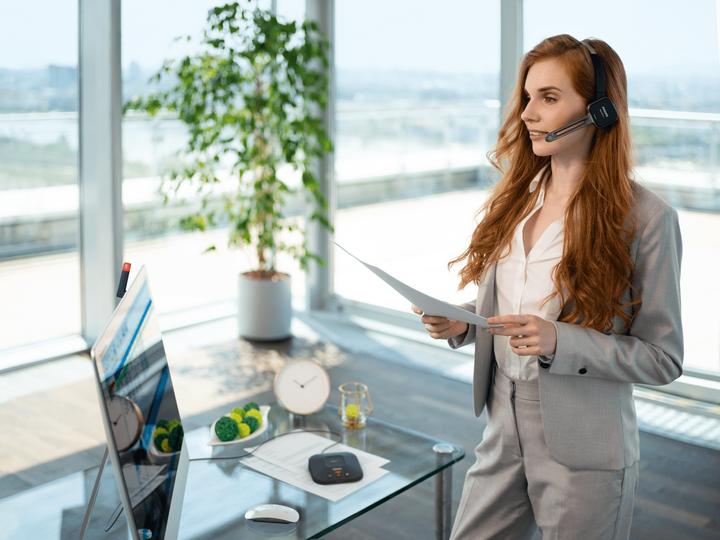 Produktbild Philips SpeechOne Diktier-Headset (drahtlos) ohne Fernbedienung (PSM6300) (8 GB)