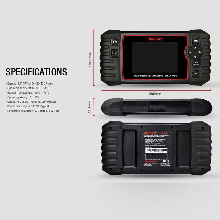 Produktbild ICarsoft OBD II LR V2.0