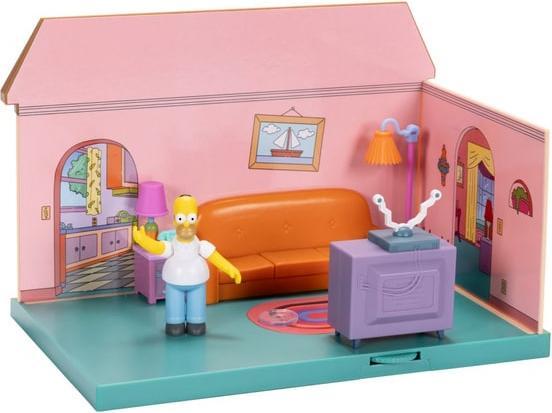 Jakks Pacific Simpsons minifigures living room playset