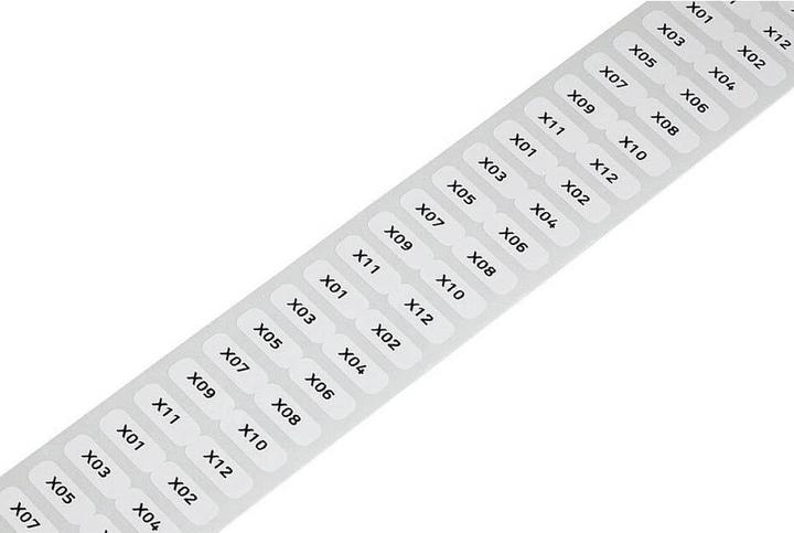 Produktbild Wago 210-805 Etikett für Thermotransferbedruckung 15 x 6 mm Farbe Beschriftung