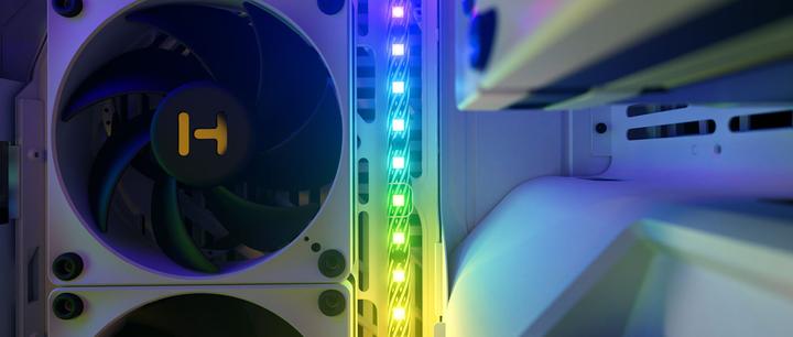 Actual product image Hyte Ls10 RGB Light Strips Blk 3pk (Green, Blue, Red)