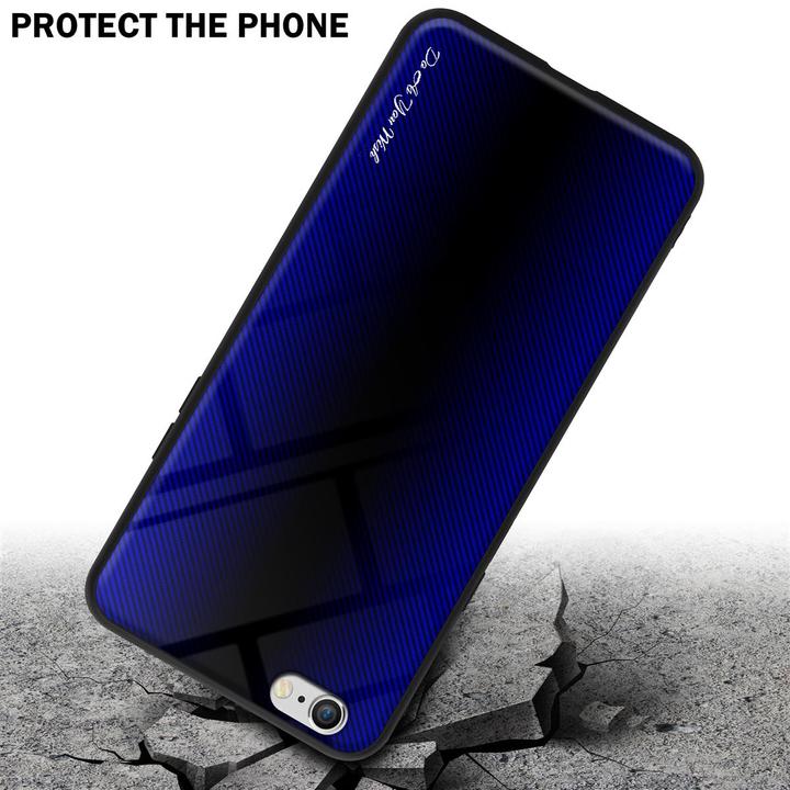 Produktbild Cadorabo TPU Gestreiftes Glas Cover (Apple iPhone 6)