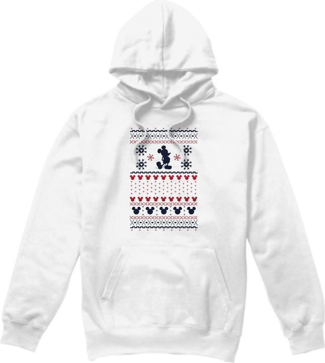 Actual product image Disney Mens Mickey Mouse Christmas Sweater Hoodie (XXL)