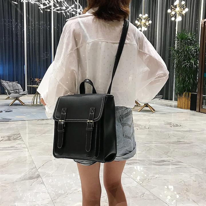 Produktbild Only-Bags.Store Vintage Pu Leder Tasche Rucksack Mode Schulranzen Hohe Qualität Freizeit Umhängetasche