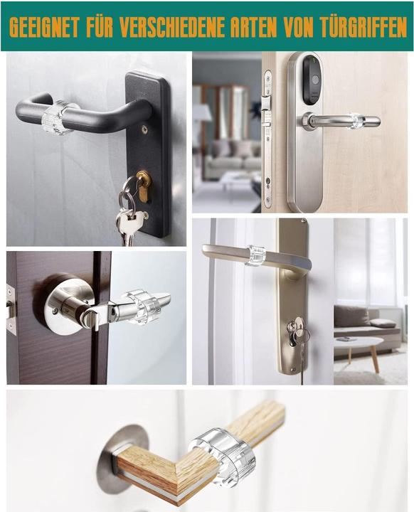 Image du produit ASMI 6 tampons de poignée de porte, tampons de porte murale, butoirs de poignée de porte (6 pièce(s))