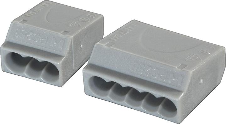 Stecklemmen, 100 Stk, 5 x 1,0 - 2,5 mm², grau