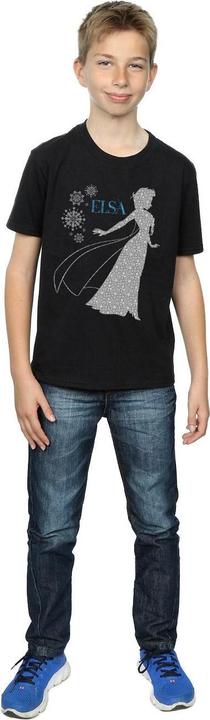 Immagine prodotto Disney Frozen Elsa Christmas Silhouette Maglietta Ragazzi (140, 146)
