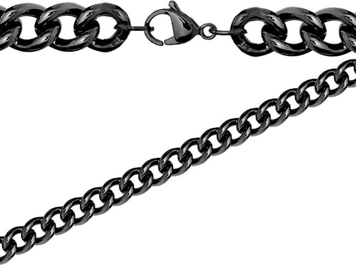 Star Piercing Kette schwarz (ohne Messing, Chirurgenstahl 316L)