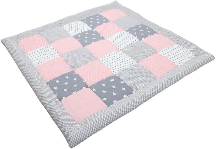 Produktbild Ullenboom Krabbeldecke Sterne rosa 120 cm x 120