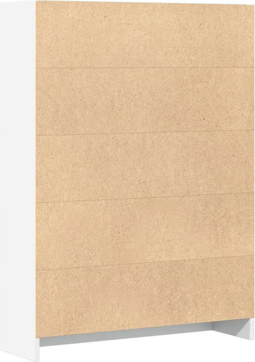 Actual product image VidaXL Bücherregal Regal Standregal Büroregal Aktenregal Aufbewahrungsregal Weiss (80 x 24 x 109 cm)