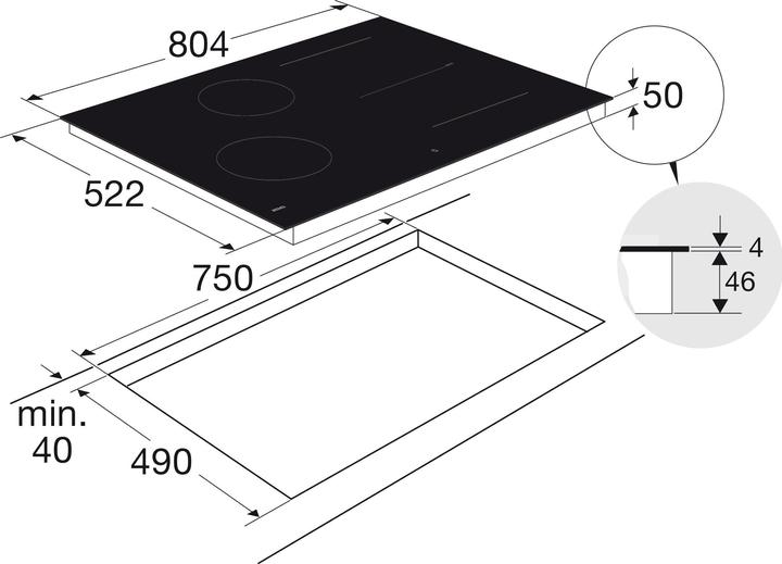 Actual product image Atag KOOKPLAAT INDUCTIE HI28472SV
