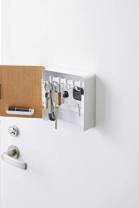 Actual product image Yamazaki Magnetic key box RIN (16 x 6 x 16 cm)