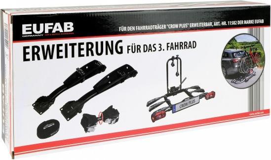 Immagine prodotto Eufab Erweiterung 3. Fahrrad für Fahrradträger CrowPlus