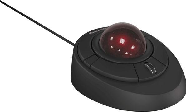 Produktbild KeySonic MSM KSM-6188T-B Corded Trackball-Maus schwarz (Kabelgebunden)