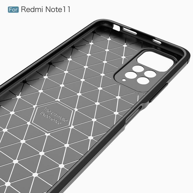 Produktbild MU Style Carbon Fiber TPU Softcase Series (Xiaomi Redmi Note 11S, Xiaomi Redmi Note 11)
