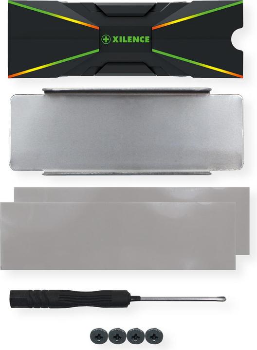 Produktbild Xilence M2SSD.B.ARGB Speichermodul Kühler Schwarz 1 Stück(e)
