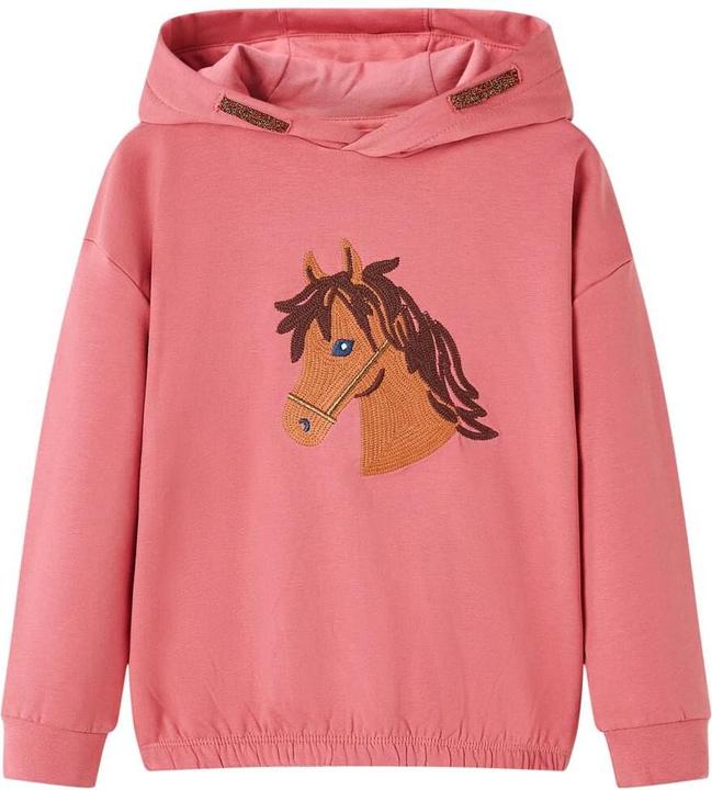 Image du produit VidaXL Sweat à capuche enfant vieux rose 128,Composition : 95% Coton (128)