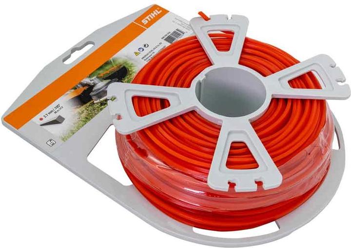 Produktbild Stihl 9302643 Mähfaden quadratisch 2.7mm, 65m, orange (Rasentrimmer, Trimmerfaden + Fadenspule)