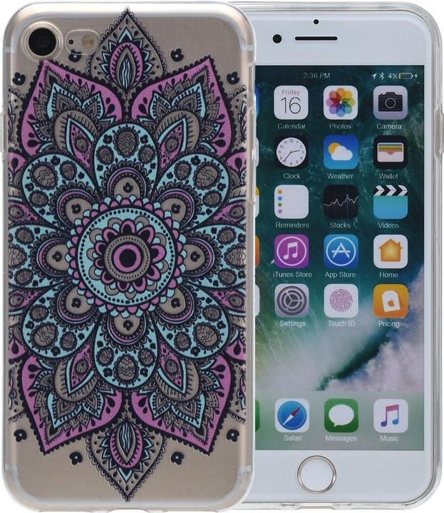 Produktbild König Design Henna Cover für Apple iPhone XS Case Schutz Hülle Silikon Bumper Tattoo Bunt Neu (Apple iPhone XS)