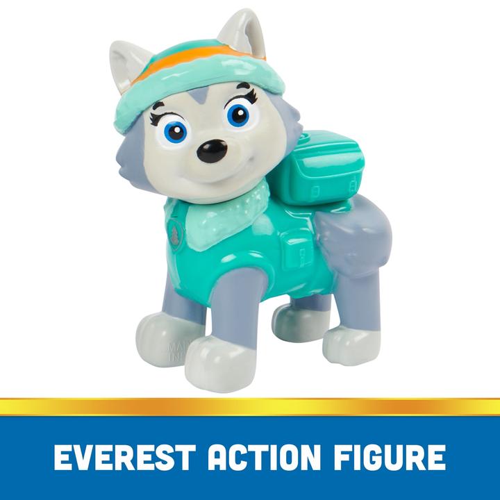 Immagine prodotto Spin Master PAW Patrol, lo spazzaneve di Everest, auto giocattolo con figura d'azione da collezione, giocattolo