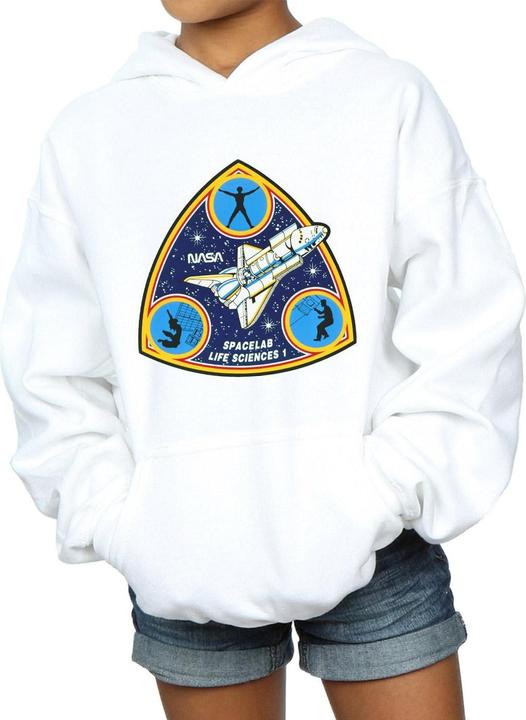 Actual product image Nasa Girls Classic Spacelab Life Science Hoodie (152, 158)